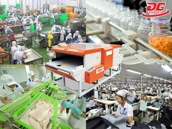 ứng dụng của máy dò kim loại băng tải SK-630