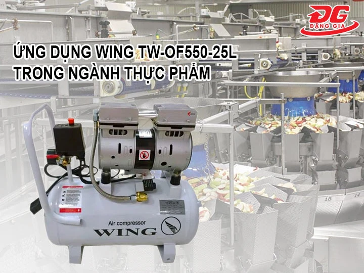 Ứng dụng của Wing TW-OF550-25L ngành thực phẩm