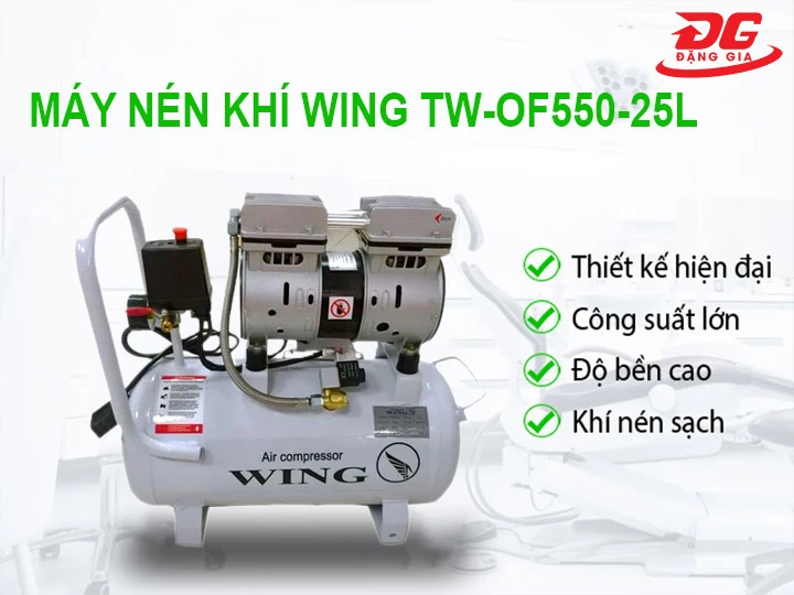 ưu điểm của máy nén khí Wing TW-OF550-25L