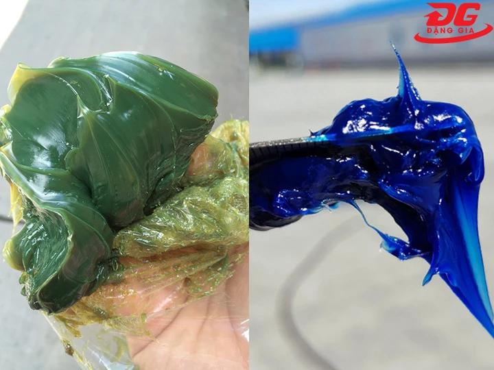 mỡ bò màu xanh bôi trơn chi tiết máy