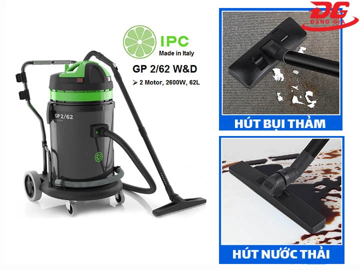bán Máy hút bụi công nghiệp khô ướt IPC GP 2/62 W&D