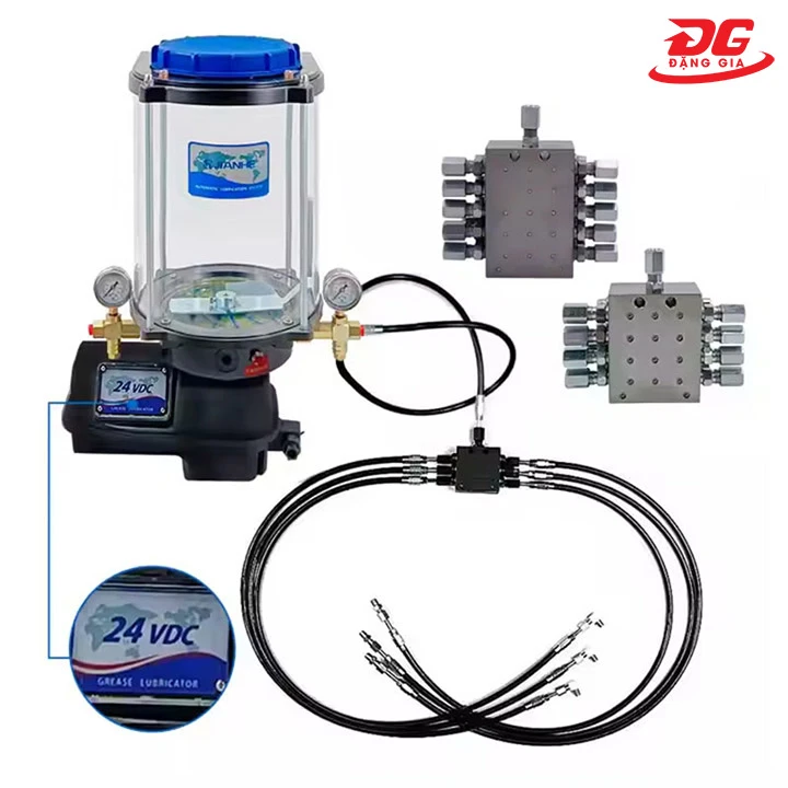 Cấu tạo của máy bơm mỡ điện 24V