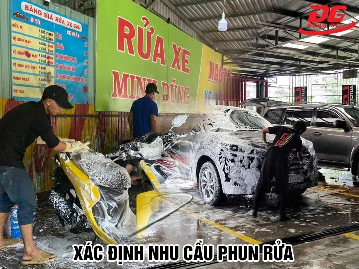 Nhu cầu dùng máy nén khí rửa xe