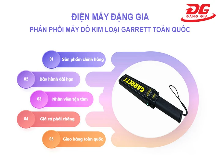 Đặng Gia phân phối máy dò kim loại Garrett