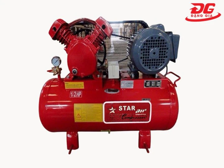 Máy nén khí Star 1/2 HP 60L mã 02-S dòng dây đai