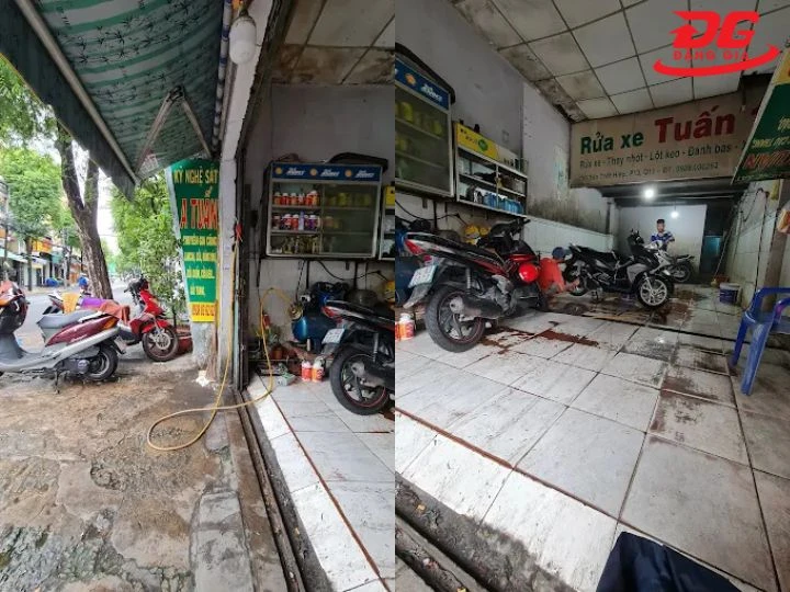 Tiệm rửa xe quận 11 Tuấn