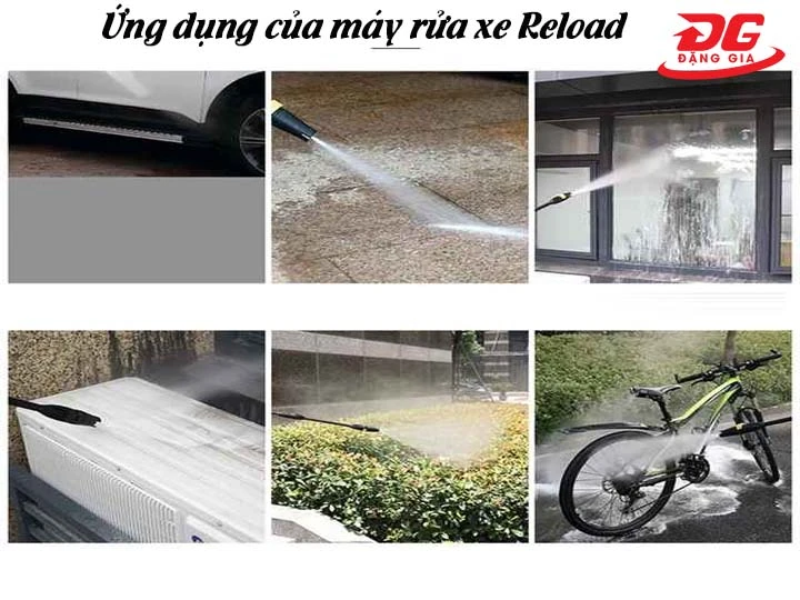 ứng dụng của máy rửa xe Reload