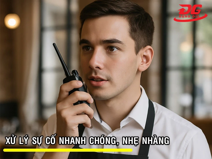 bộ đàm cho nhà hàng Xử lý sự cố chớp nhoáng