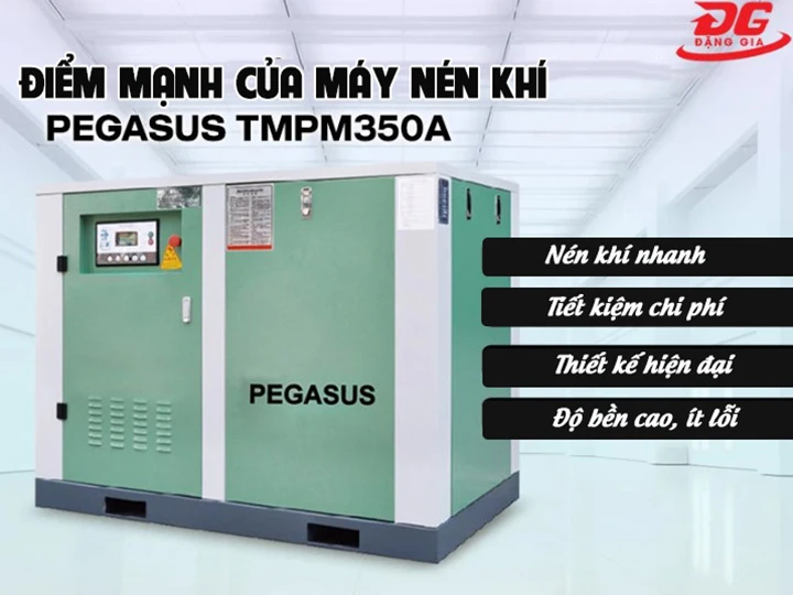 điểm mạnh của máy nén khí trục vít Pegasus TMPM350A