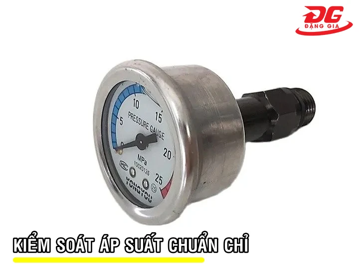đồng hồ đo áp lực máy rửa xe áp lực Kiểm soát áp suất chuẩn chỉ