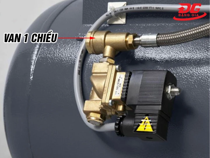 Máy nén khí bị xì hơi do van 1 chiều