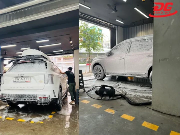 Tiệm rửa xe Yên Bái Hiếu Sơn