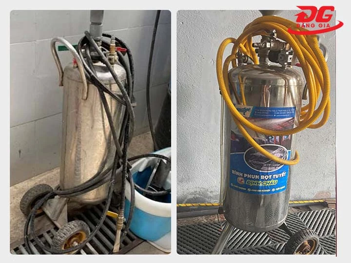 cách nhận biết bình bọt tuyết cũ tốt