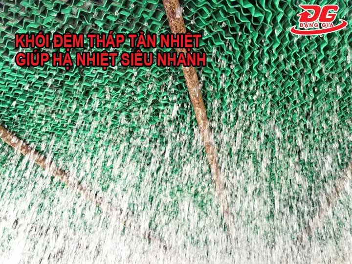 khối đệm tháp tản nhiệt giúp hạ nhiệt siêu nhanh