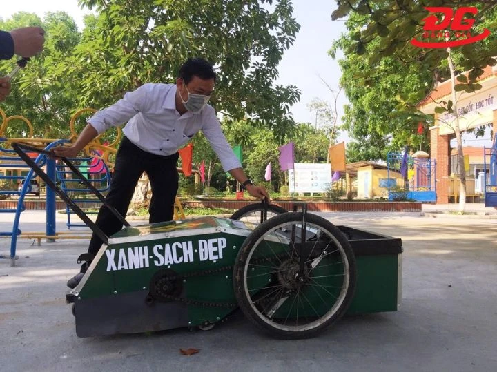 Nâng cấp xe quét rác tự chế 