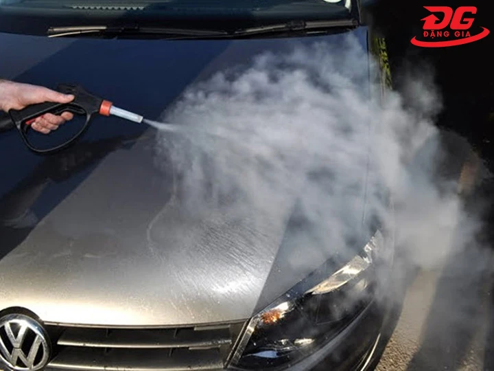 nguyên lý hoạt động máy rửa xe hơi nước nóng Optima Steamer