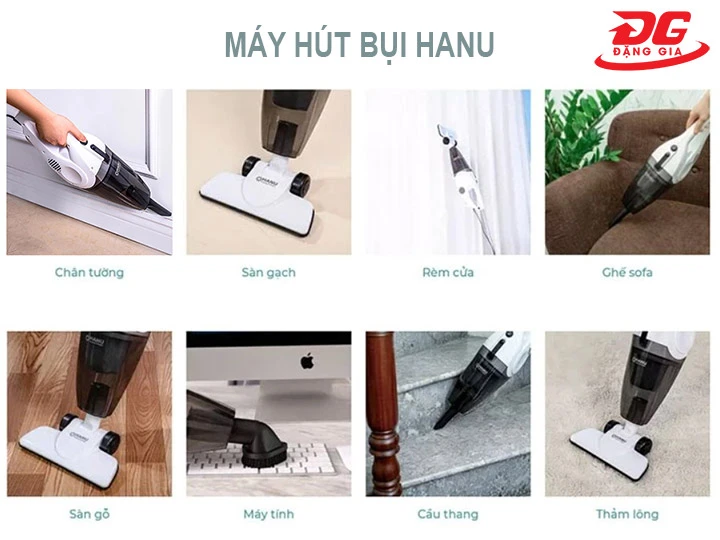 máy hút bụi Hanu lực hút mạnh mẽ
