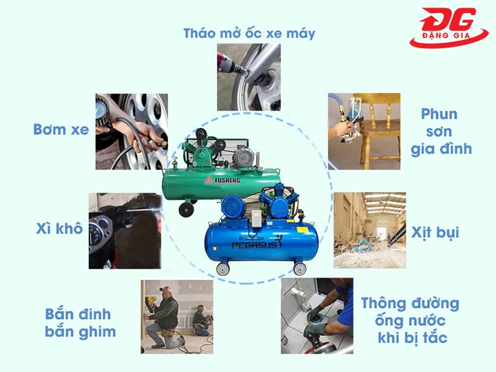 ứng dụng của Máy nén khí 10kg
