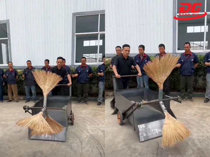 Xe quét rác tự chế thô sơ