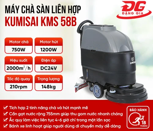 Máy chà sàn liên hợp Kumisai KMS 58B 2
