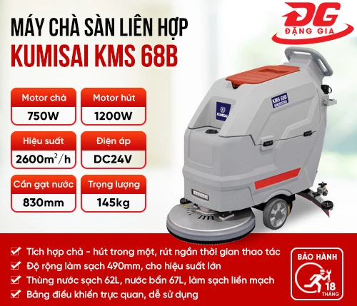 Máy chà sàn liên hợp Kumisai KMS 68B 2