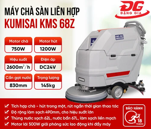 Máy chà sàn liên hợp Kumisai KMS 68Z 2