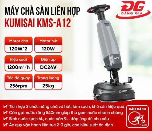 Máy chà sàn liên hợp mini Kumisai KMS-A12 2