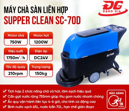 Máy chà sàn liên hợp Supper Clean SC-70D 2