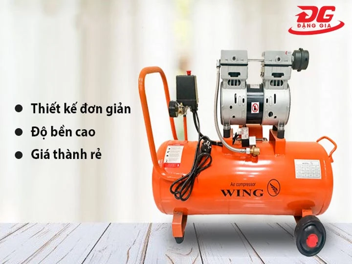Máy nén khí không dầu Wing TW-OF750 25L