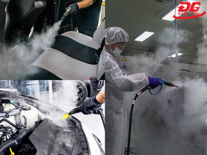 Ứng dụng của máy rửa xe nước nóng Optima Steamer