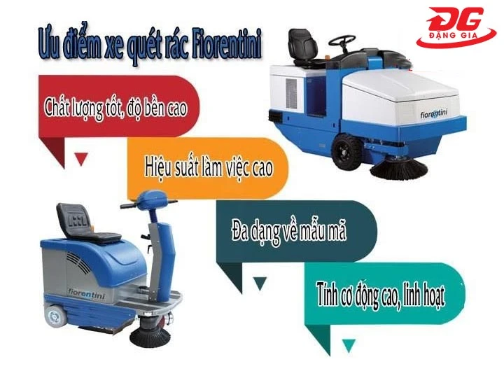 ưu điểm của xe quét đường Fiorentini
