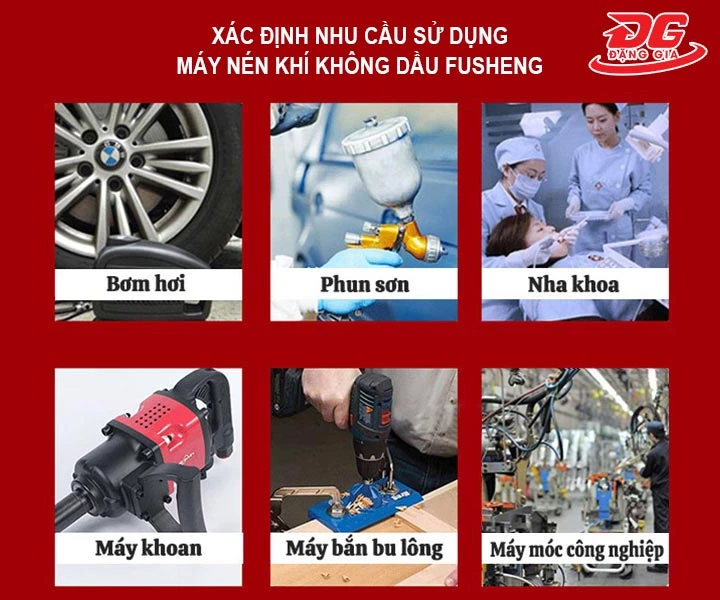 xác định nhu cầu khi chọn mua máy nén khí Fusheng