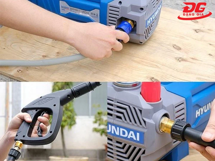 Cách dùng máy rửa xe tưới cây cực