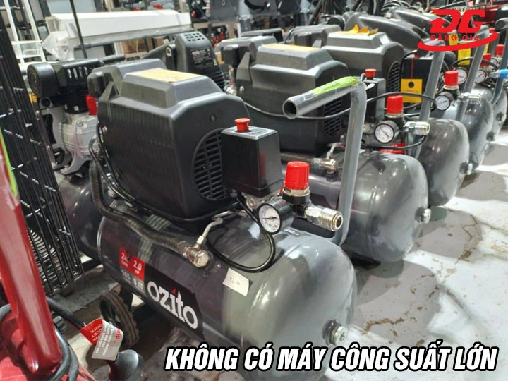 Hạn chế máy nén khí Ozito