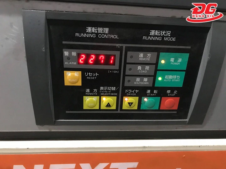 màn hình điều khiển báo lỗi