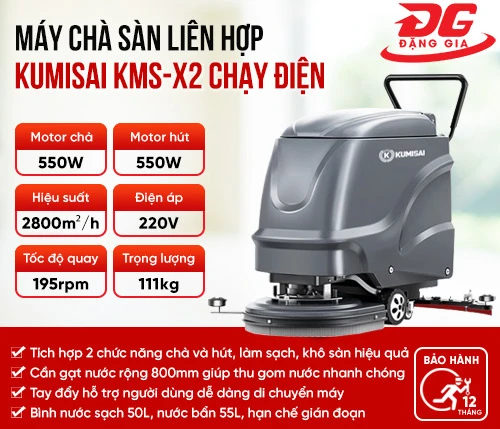 Máy chà sàn Kumisai KMS-X2 chạy điện 2