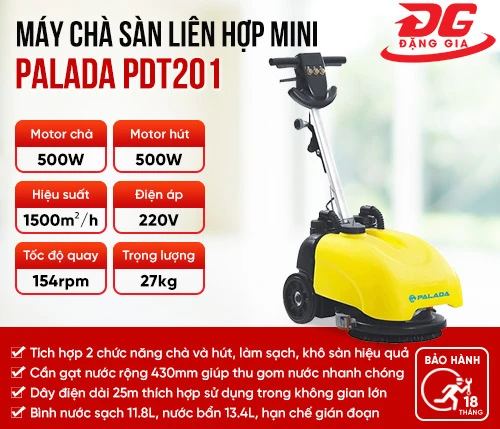 Máy chà sàn liên hợp mini Palada PDT201 2