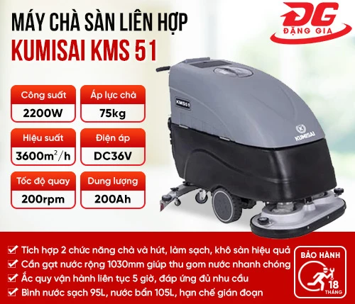 Máy chà sàn liên hợp Kumisai KMS-51 2