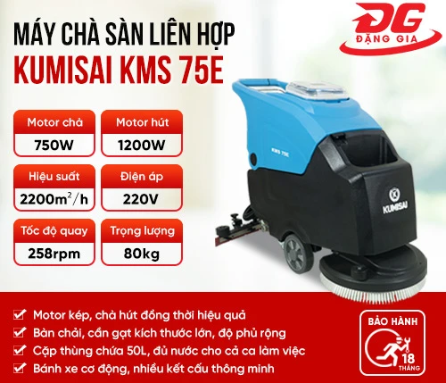 Máy chà sàn liên hợp dùng điện Kumisai KMS 75E 2