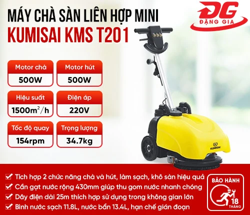 Máy chà sàn liên hợp mini Kumisai KMST201 2