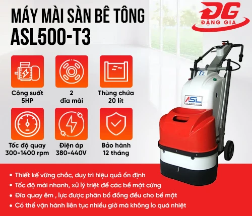 Máy mài sàn bê tông ASL500-T3 2