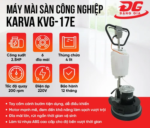 Máy mài sàn công nghiệp Karva KVG-17E 2