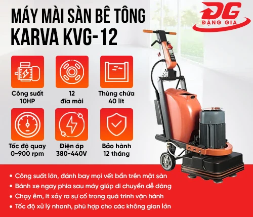 Máy mài sàn bê tông Karva KVG-12 2