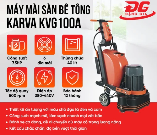 Máy mài sàn bê tông Karva KVG100A 2