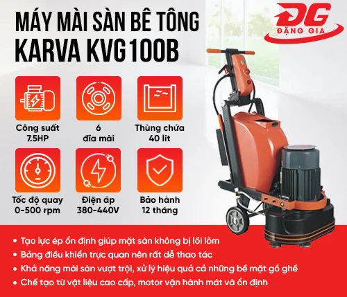 Máy mài sàn bê tông Karva KVG100B 2