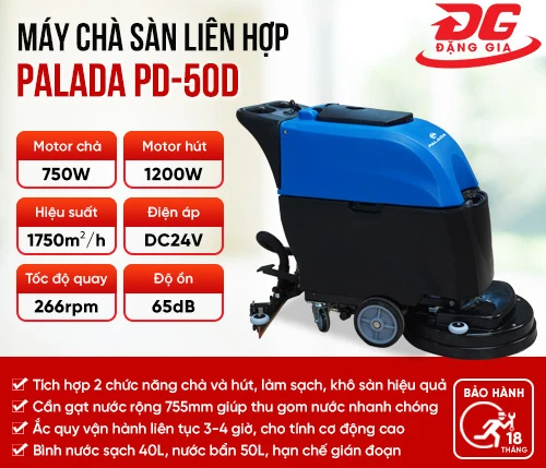 Máy chà sàn liên hợp Palada PD-50D 2