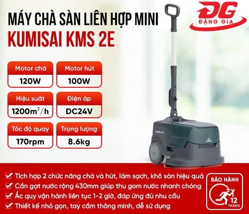Máy chà sàn liên hợp mini Kumisai KMS 2E 2