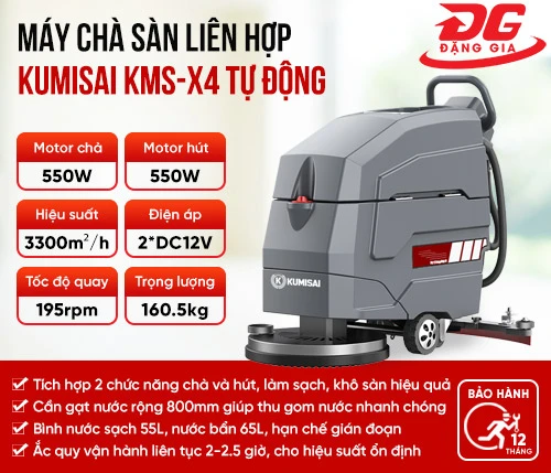 Máy chà sàn Kumisai KMS-X4 tự động 2