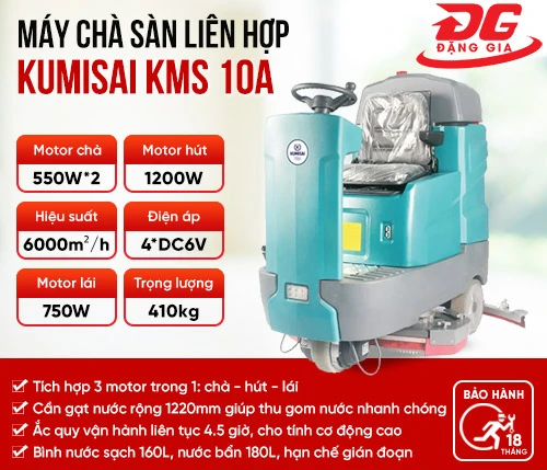 Máy chà sàn nhà xưởng ngồi lái Kumisai KMS 10A 2