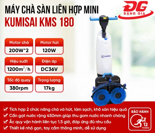 Máy chà sàn liên hợp mini Kumisai KMS-180 2